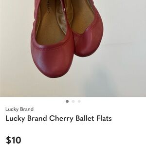 Lucky Brand Kids Red Ballet Flats
